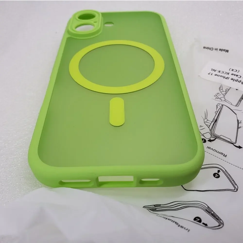 TOCOL Magnetic Case for Apple iPhone 17 (Neon Green)